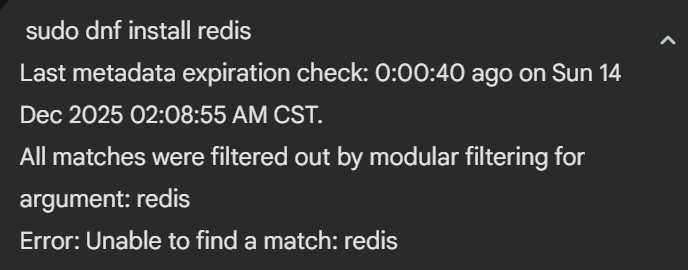 rocky linux 10 redis
